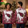 Arizona Cardinals Bird Logo Snowflake Forest Ugly Christmas Sweater 1 arizona cardinals bird logo snowflake forest ugly christmas sweater