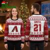 Arizona Diamondbacks Logo Custom Name And Number Ugly Christmas Sweater 1 arizona diamondbacks logo custom name and number ugly christmas sweater