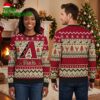 arizona diamondbacks logo reindeer and snowflake pattern ugly christmas sweater