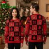 Arizona Diamondbacks Red Black Checkerboard Logo Ugly Christmas Sweater 2 arizona diamondbacks red black checkerboard logo ugly christmas sweater