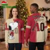 arizona diamondbacks snoopy baseball jersey ugly christmas sweater