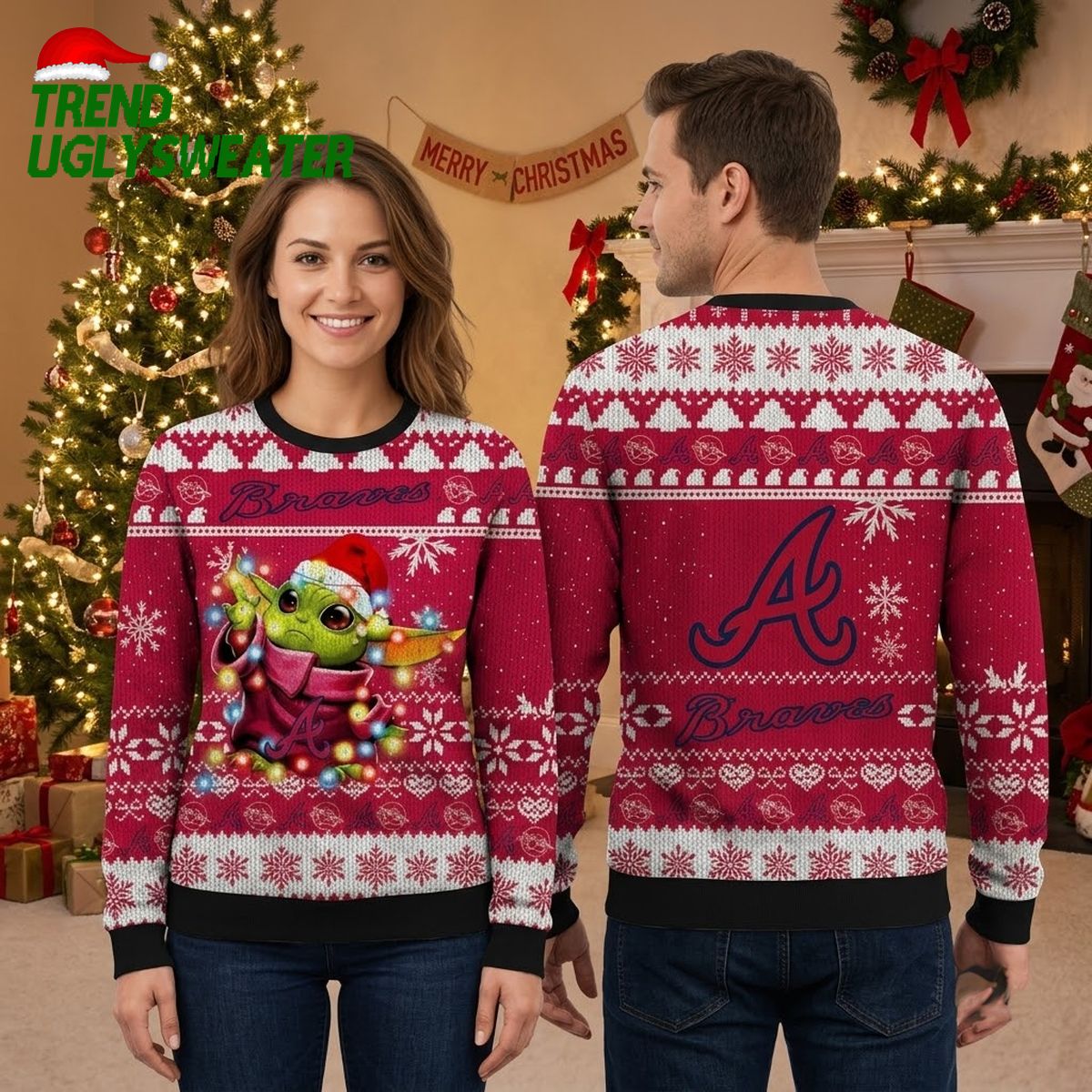 atlanta braves baby yoda christmas lights ugly christmas sweater atlanta braves baby yoda christmas lights ugly christmas sweater
