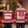 Atlanta Braves Reindeer Pattern Custom Name And Number Ugly Christmas Sweater 2 atlanta braves reindeer pattern custom name and number ugly christmas sweater
