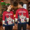 atlanta braves world series champions mascot ugly christmas sweater