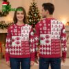 Atlanta Falcons Football Helmet And Snowflakes Ugly Christmas Sweater 2 atlanta falcons football helmet and snowflakes ugly christmas sweater