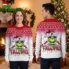 Atlanta Falcons Grinch Santa Hat Ugly Christmas Sweater 1 atlanta falcons grinch santa hat ugly christmas sweater