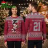 Atlanta Falcons Mickey Mouse Santa Custom Name And Number Ugly Christmas Sweater 2 atlanta falcons mickey mouse santa custom name and number ugly christmas sweater