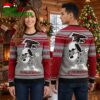 Atlanta Falcons Snoopy Dabbing Logo Striped Ugly Christmas Sweater 2 atlanta falcons snoopy dabbing logo striped ugly christmas sweater