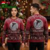 atlanta falcons snowfall logo ugly christmas sweater
