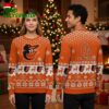 baltimore orioles bird mascot snowflake pattern ugly christmas sweater