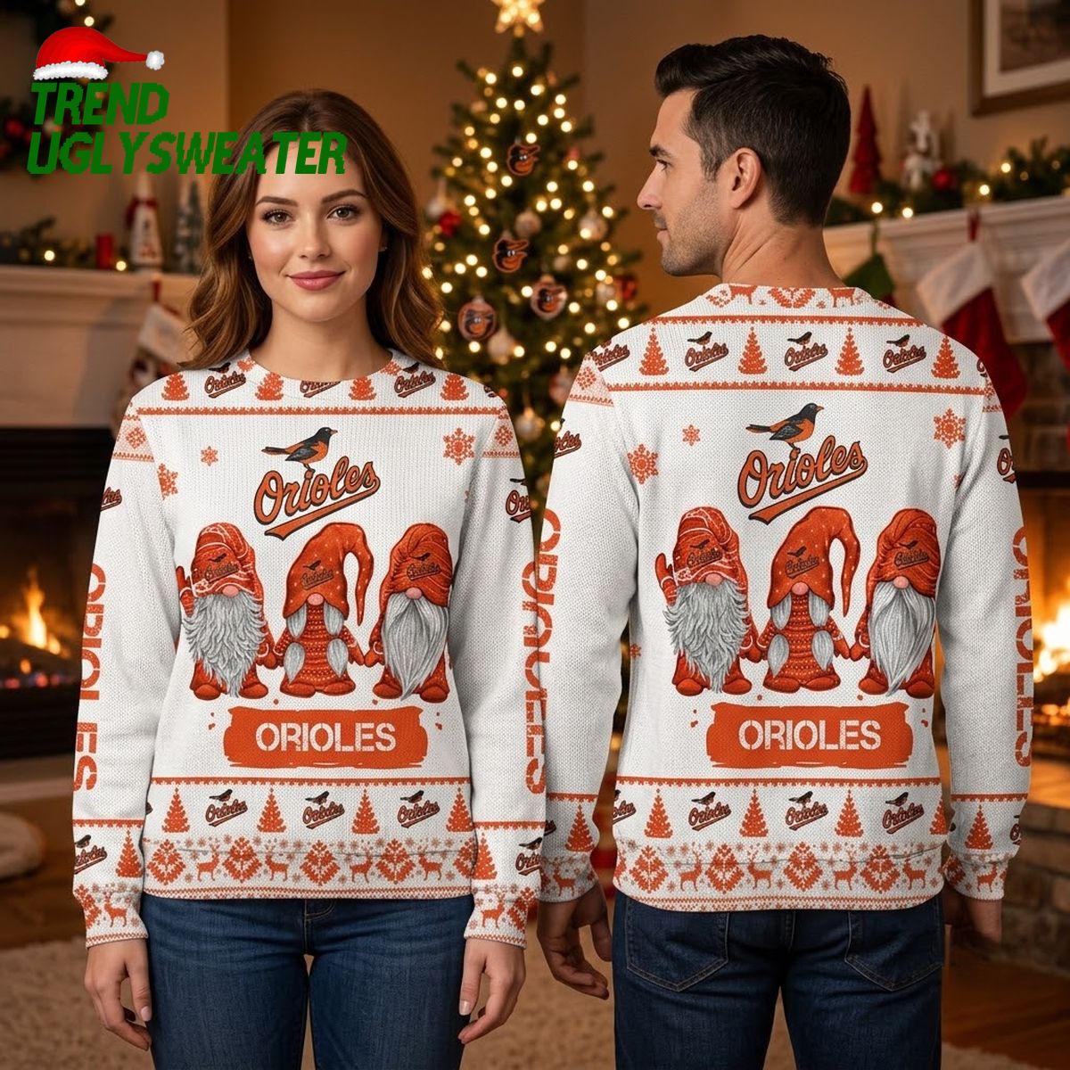 baltimore orioles gnome family ugly christmas sweater baltimore orioles gnome family ugly christmas sweater