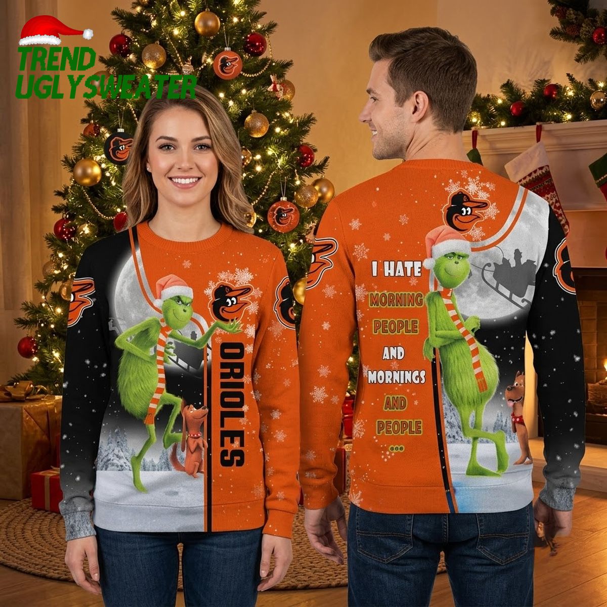 baltimore orioles grinch i hate morning people ugly christmas sweater baltimore orioles grinch i hate morning people ugly christmas sweater