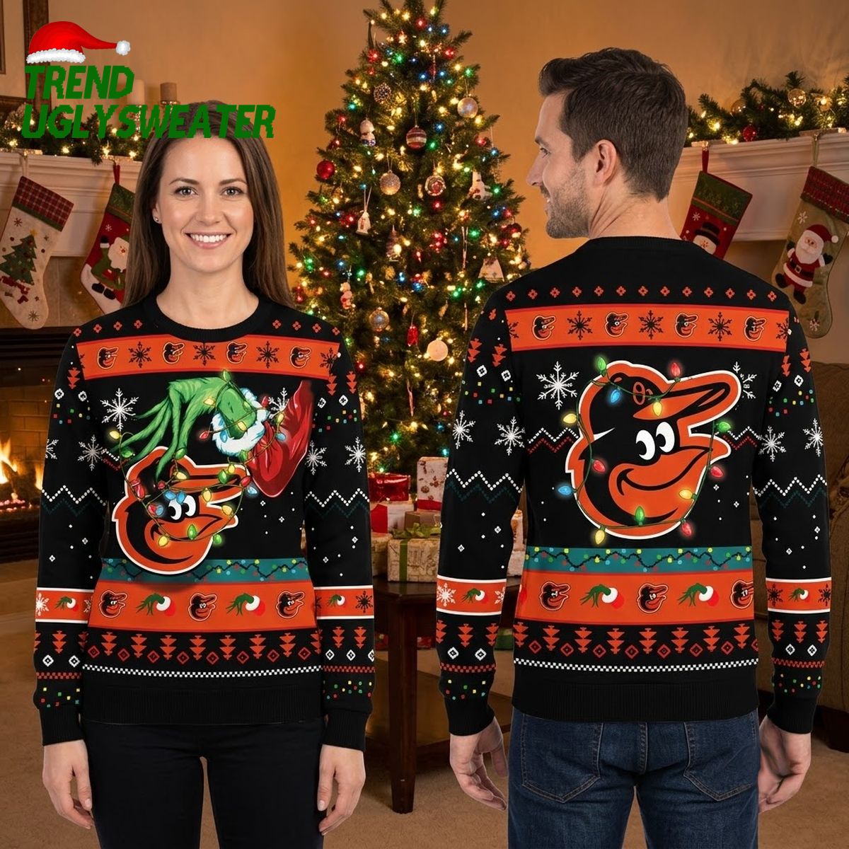 baltimore orioles grinch stealing christmas lights ugly christmas sweater baltimore orioles grinch stealing christmas lights ugly christmas sweater
