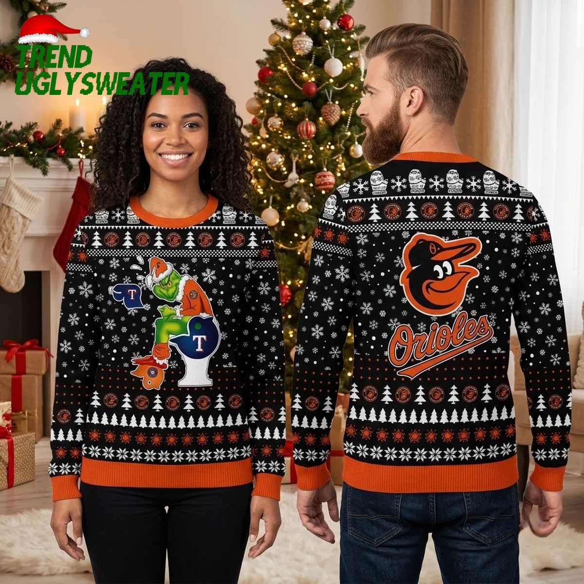 baltimore orioles grinch toilet prank ugly christmas sweater baltimore orioles grinch toilet prank ugly christmas sweater