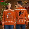 Baltimore Orioles Mascot With Snoopy Christmas Scene Ugly Christmas Sweater 2 baltimore orioles mascot with snoopy christmas scene ugly christmas sweater