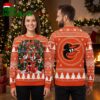 Baltimore Orioles Oriole Bird Baseball Wreath Ugly Christmas Sweater 1 baltimore orioles oriole bird baseball wreath ugly christmas sweater
