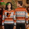 Baltimore Orioles Oriole Bird Deer And Snowflake Pattern Ugly Christmas Sweater 2 baltimore orioles oriole bird deer and snowflake pattern ugly christmas sweater