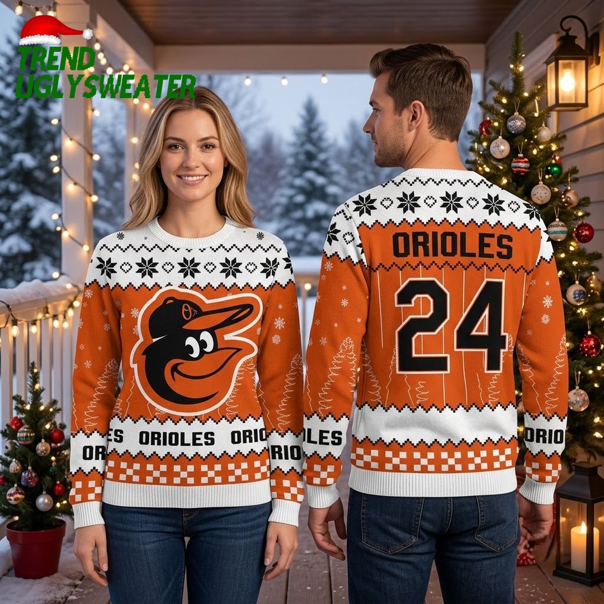 baltimore orioles oriole bird mascot snowflake sweater ugly christmas sweater baltimore orioles oriole bird mascot snowflake sweater ugly christmas sweater