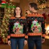 baltimore orioles rick and morty santa graphic ugly christmas sweater