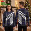 Baltimore Ravens Custom Name Plaid Sash Ugly Christmas Sweater 2 baltimore ravens custom name plaid sash ugly christmas sweater