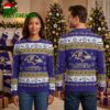 Baltimore Ravens Reindeer Snowflake Pattern Ugly Christmas Sweater 2 baltimore ravens reindeer snowflake pattern ugly christmas sweater