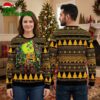 Boston Bruins Grinch Hockey Player Christmas Lights Ugly Christmas Sweater 1 boston bruins grinch hockey player christmas lights ugly christmas sweater