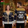 Boston Bruins Logo Reindeer Pattern Personalized Name And Number Ugly Christmas Sweater 2 boston bruins logo reindeer pattern personalized name and number ugly christmas sweater