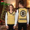 Boston Bruins Personalized Argyle Logo Custom Name Ugly Christmas Sweater 1 boston bruins personalized argyle logo custom name ugly christmas sweater