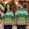 boston celtics basketball hoops and leprechaun mascot ugly christmas sweater