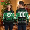 Boston Celtics Santa Hat Shamrock Personalized Name And Number Ugly Christmas Sweater 1 boston celtics santa hat shamrock personalized name and number ugly christmas sweater