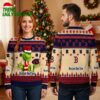 Boston Red Sox Grinch Santa Hat Cream Ugly Christmas Sweater 1 boston red sox grinch santa hat cream ugly christmas sweater