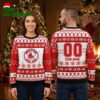 Boston Red Sox Logo Personalized Custom Name And Number Ugly Christmas Sweater 2 boston red sox logo personalized custom name and number ugly christmas sweater