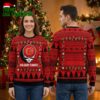 calgary flames grateful dead skull ugly christmas sweater