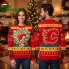 calgary flames grinch characters ugly christmas sweater