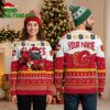 calgary flames santa hat horse hockey mascot custom name ugly christmas sweater