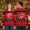 Carolina Hurricanes Dabbing Santa Claus Ugly Christmas Sweater 2 carolina hurricanes dabbing santa claus ugly christmas sweater