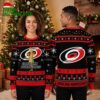 carolina hurricanes grinch santa hat ugly christmas sweater