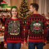 Carolina Hurricanes Logo Christmas Tree Ugly Christmas Sweater 2 carolina hurricanes logo christmas tree ugly christmas sweater