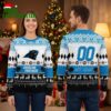 Carolina Panthers Custom Name And Number Football Field Ugly Christmas Sweater 2 carolina panthers custom name and number football field ugly christmas sweater