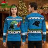 Carolina Panthers Grinch Holding Football , Game Day Gift For Fans Ugly Christmas Sweater 1 carolina panthers grinch holding football game day gift for fans ugly christmas sweater