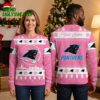 Carolina Panthers Santa Sleigh Custom Name Ugly Christmas Sweater 1 carolina panthers santa sleigh custom name ugly christmas sweater