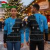 Carolina Panthers Snowflake Pattern Ugly Christmas Sweater 1 carolina panthers snowflake pattern ugly christmas sweater