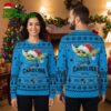 carolina panthers yoda santa hat ugly christmas sweater