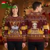 chase young 99 washington commanders skull ugly christmas sweater