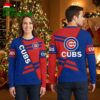Chicago Cubs Bold Red And Blue Stripes Ugly Christmas Sweater 2 chicago cubs bold red and blue stripes ugly christmas sweater