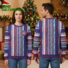 chicago cubs tribal pattern logo ugly christmas sweater