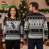 chicago white sox reindeer and snowflake pattern ugly christmas sweater