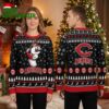cincinnati reds batting mascot black ugly christmas sweater