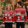 Cincinnati Reds Snoopy And Woodstock Baseball Players Ugly Christmas Sweater 1 cincinnati reds snoopy and woodstock baseball players ugly christmas sweater