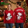 cincinnati reds snoopy baseball player custom name and number ugly christmas sweater